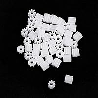 Vista 3 de Othmro 50pcs engranajes de plástico 8 dientes modelo 082A engranaje de reducción engranajes de gusano plástico para RC coche robot motor