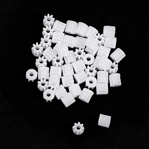Miniatura 3 de Othmro 50pcs engranajes de plástico 8 dientes modelo 082A engranaje de reducción engranajes de gusano plástico para RC coche robot motor