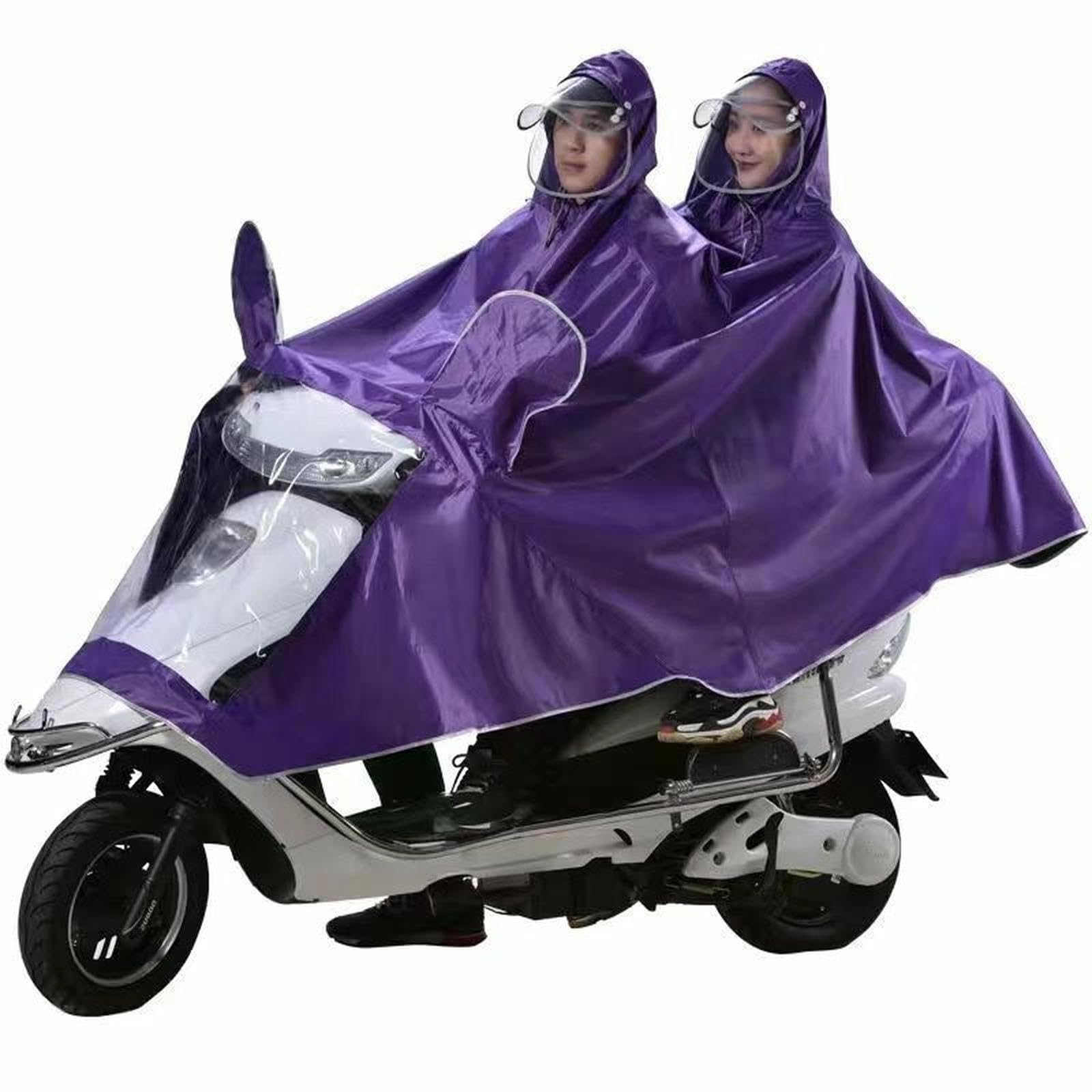 Płaszcz przeciwdeszczowy Jednoczęściowe ponczo przeciwdeszczowe dla dorosłych jeżdżących na motocyklach, rowerach elektrycznych i rowerach