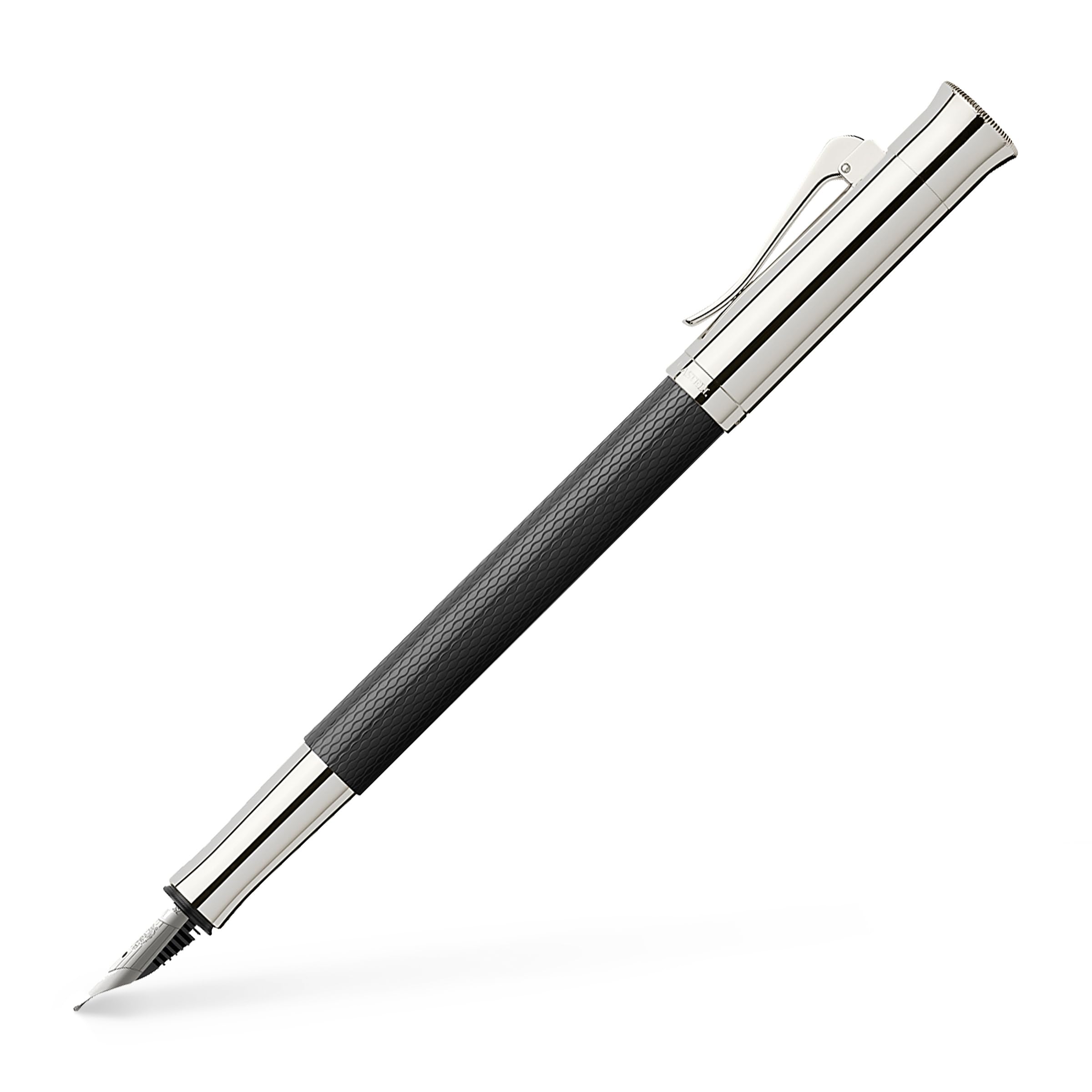 Graf von Faber-Castell Guilloche 146542 Fountain Pen Black Nib Width EF Pack of 1