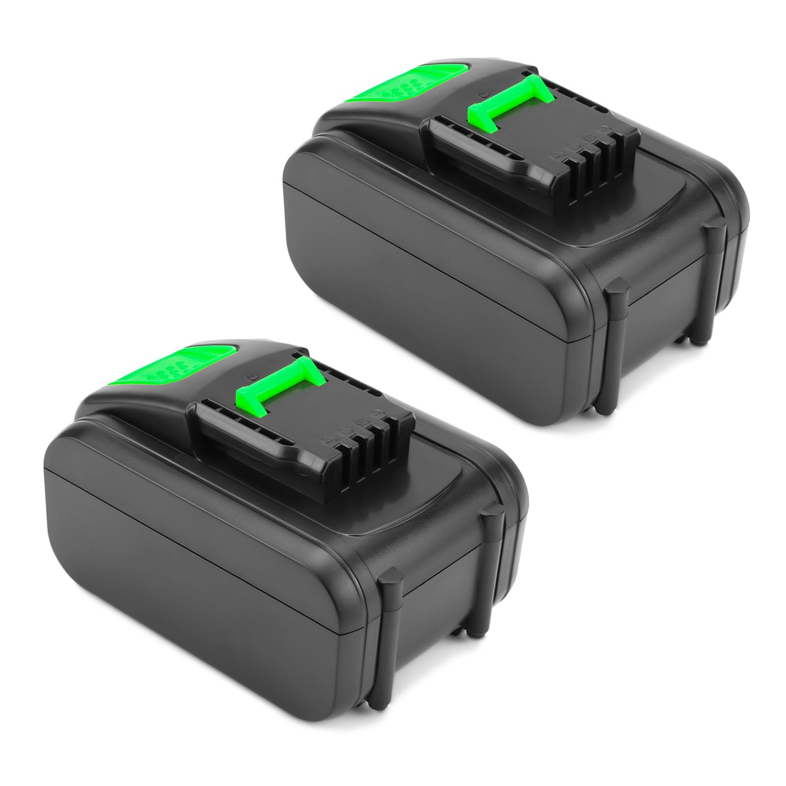 2 Batterie di ricambio agli ioni di litio da 20V 5000mAh per Worx WA3553, WA3551, W3553, WA3572, WX390, WX176, WX178, WU268, WX166.4, WX372.1, WX80000 W G2 59E