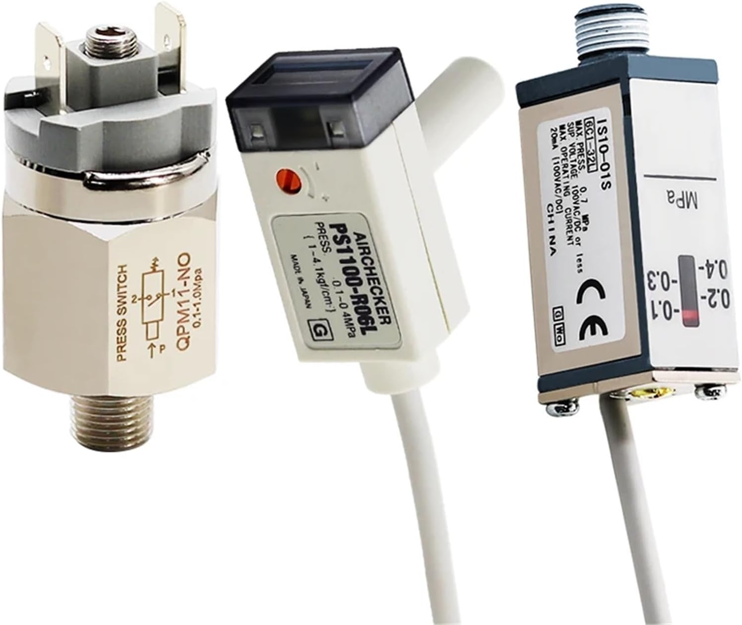 Pneumatic Adjustable Pressure Switch Air Compressor Pressure Controller Accessories Air Pump High Pressure Automatic QPM11-NO/NC(QPM11-NO1)