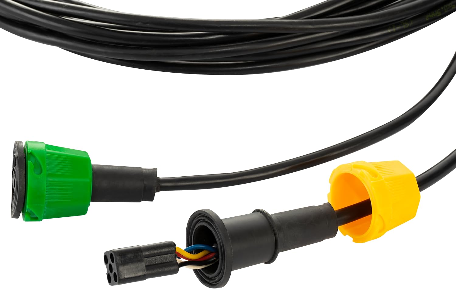 MANTES Faisceau électrique 7m Prise 13 Broches avec 2 connecteurs baïonnette 5 Broches câblage Feux arrière 12V Installation Rapide fiche Robuste pour remorque Plateau Utilitaire