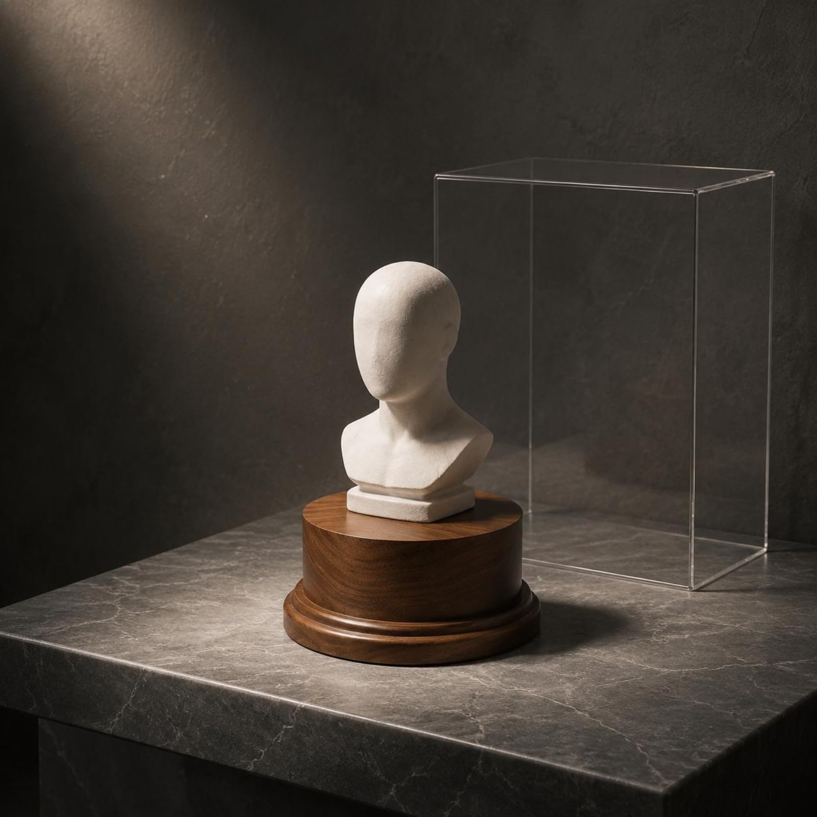 HEAVENGLOW Bust Stand Solid Wood Figure Base Sturdy and Long