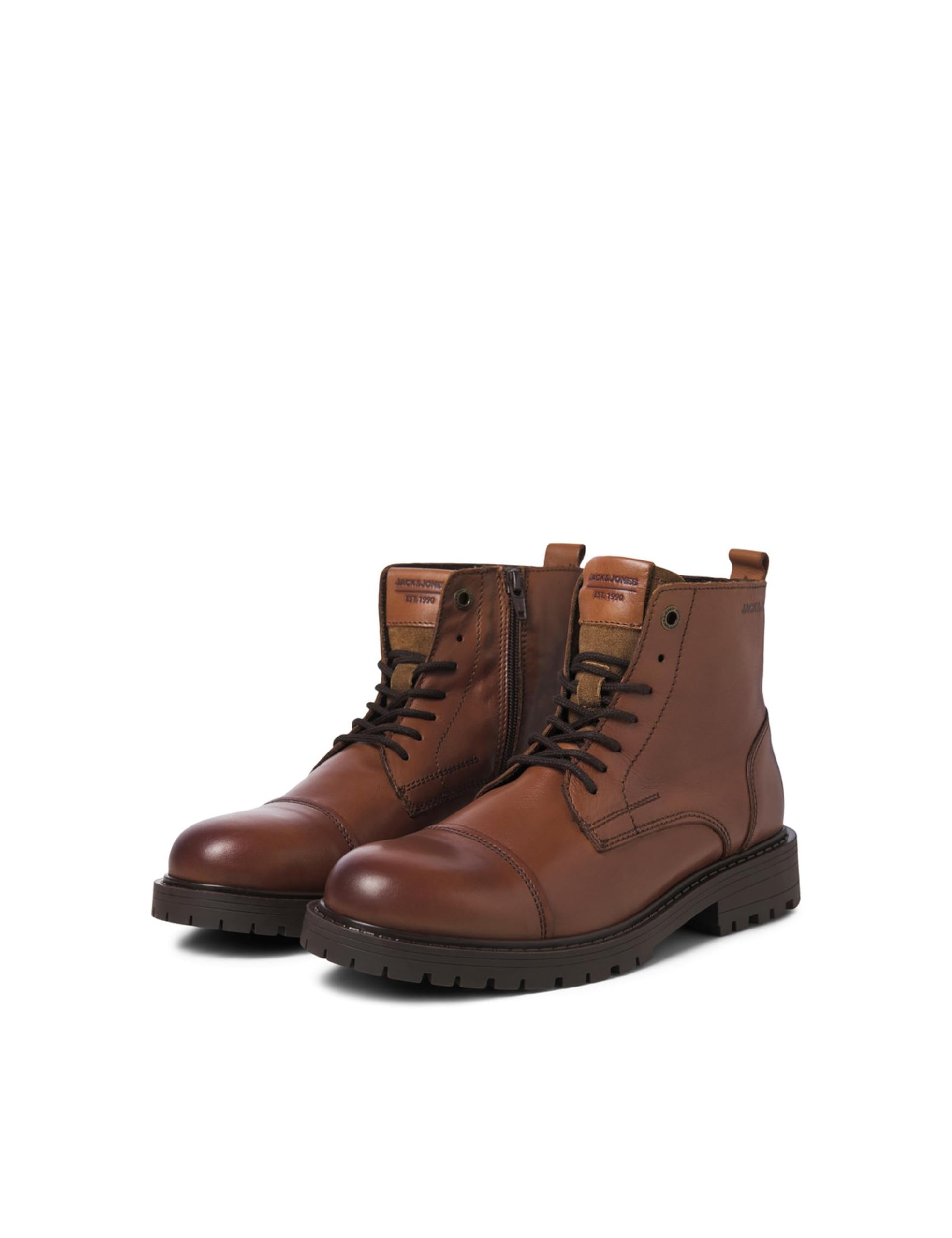 JACK & JONES Jfwtremor Bottes en Cuir Sn Bottines à lacetsHomme