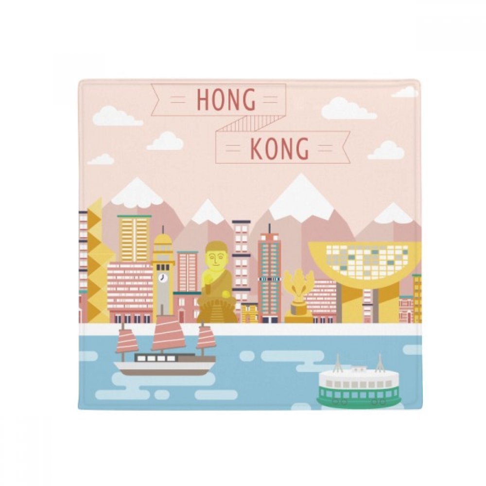 Tapis de sol Hong Kong pour animal domestique antidérapant multicolore de cuisine 80x80 cm
