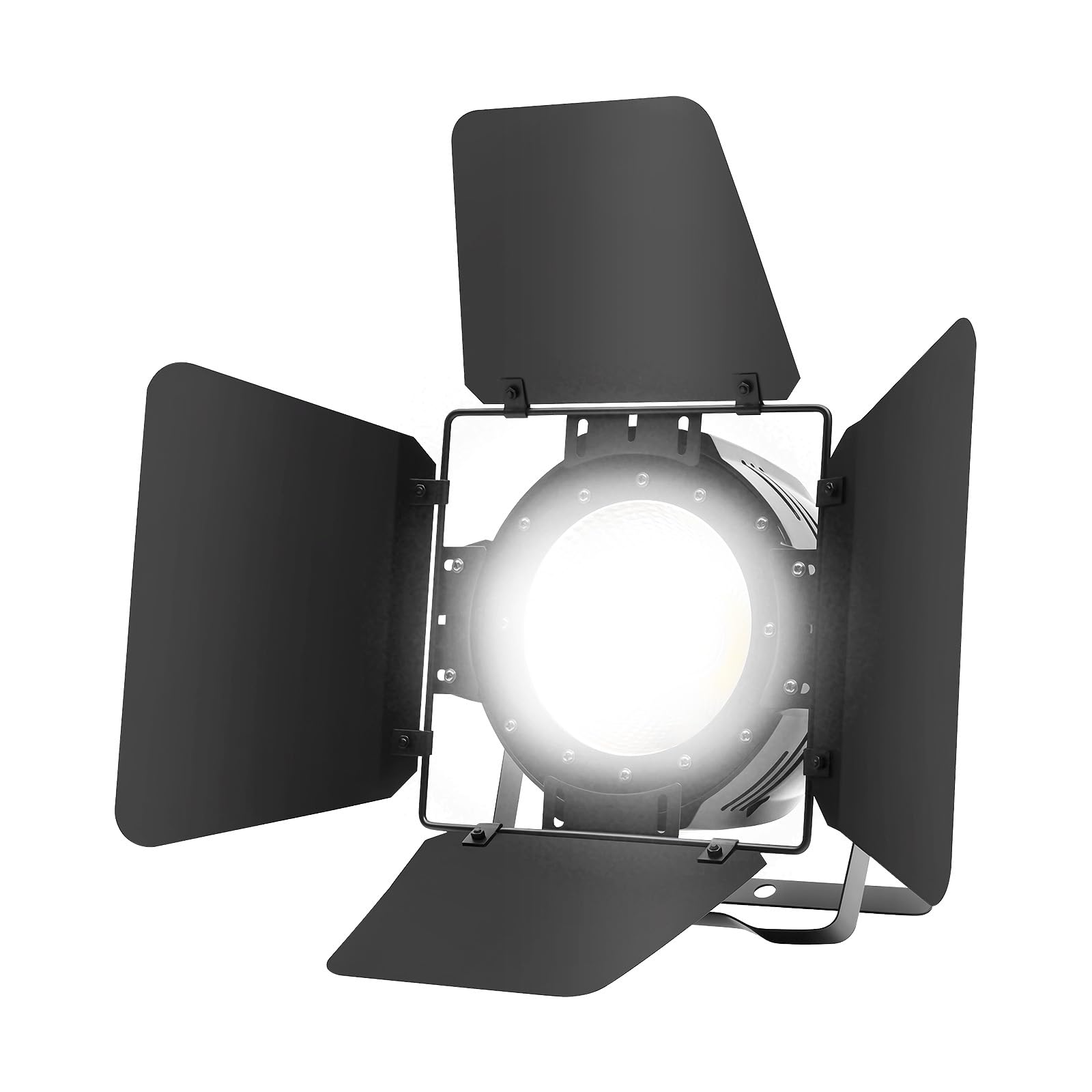 ‌200W LED Bühnenlicht COB Scheinwerfer, Professionelle Theater- & Studio-Beleuchtung, Stroboskop-Effekt, Tragegriff & Kühlkörper für Konzerte, Events, DJ-Party, Inkl. Stromkabel