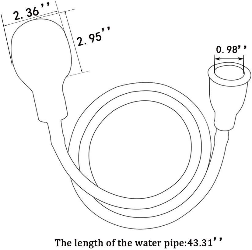 jun long Hair Dog Pet Shower Sprays Hose Bath Tub Sink Faucet Attachment Washing Indoors : Pet Supplies