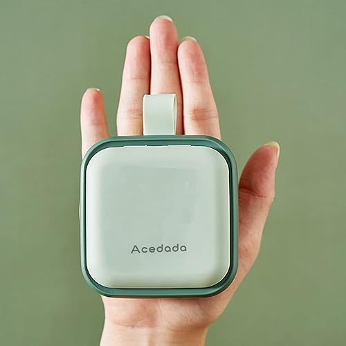 Miniatura 8 de Pastillero pequeño, lindo pastillero  Acedada Travel Daily Pastillero, contenedor portátil de píldoras bonito para bolsillo, soporte compacto para