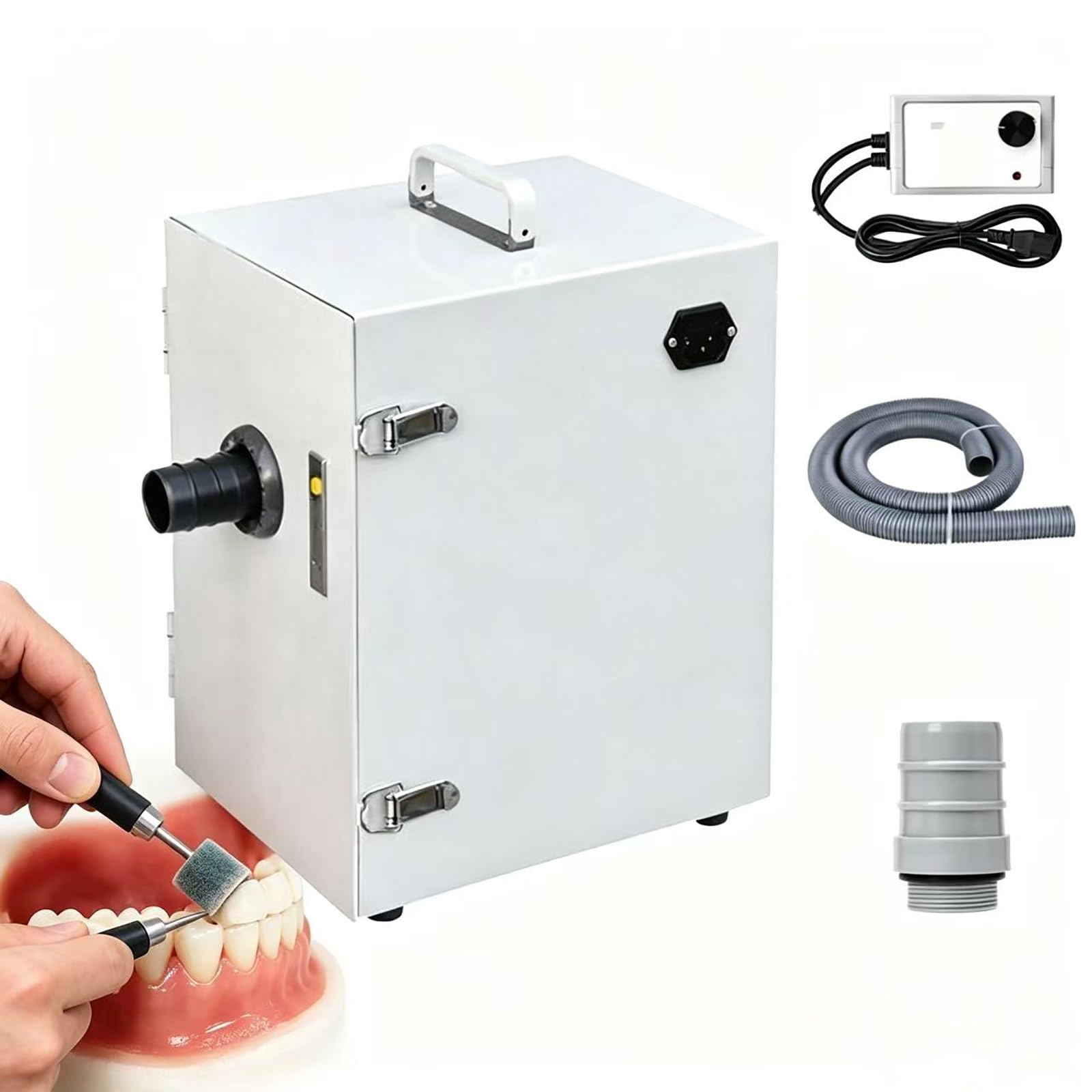 Aspirapolvere digitale a fila singola for laboratorio dentale portatile da 500 W, attrezzatura for pulizia dentale rettangolare JT-26