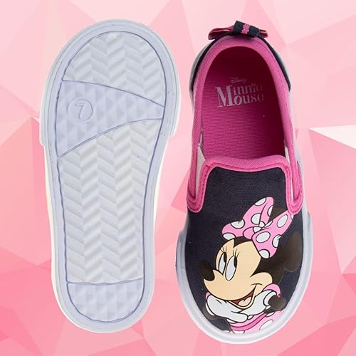 Miniatura 10 de Disney Minnie Mouse Elsa Frozen zapatos de princesa para niñas y niños pequeños mocasín de personaje parte superior baja tenis casuales de lona