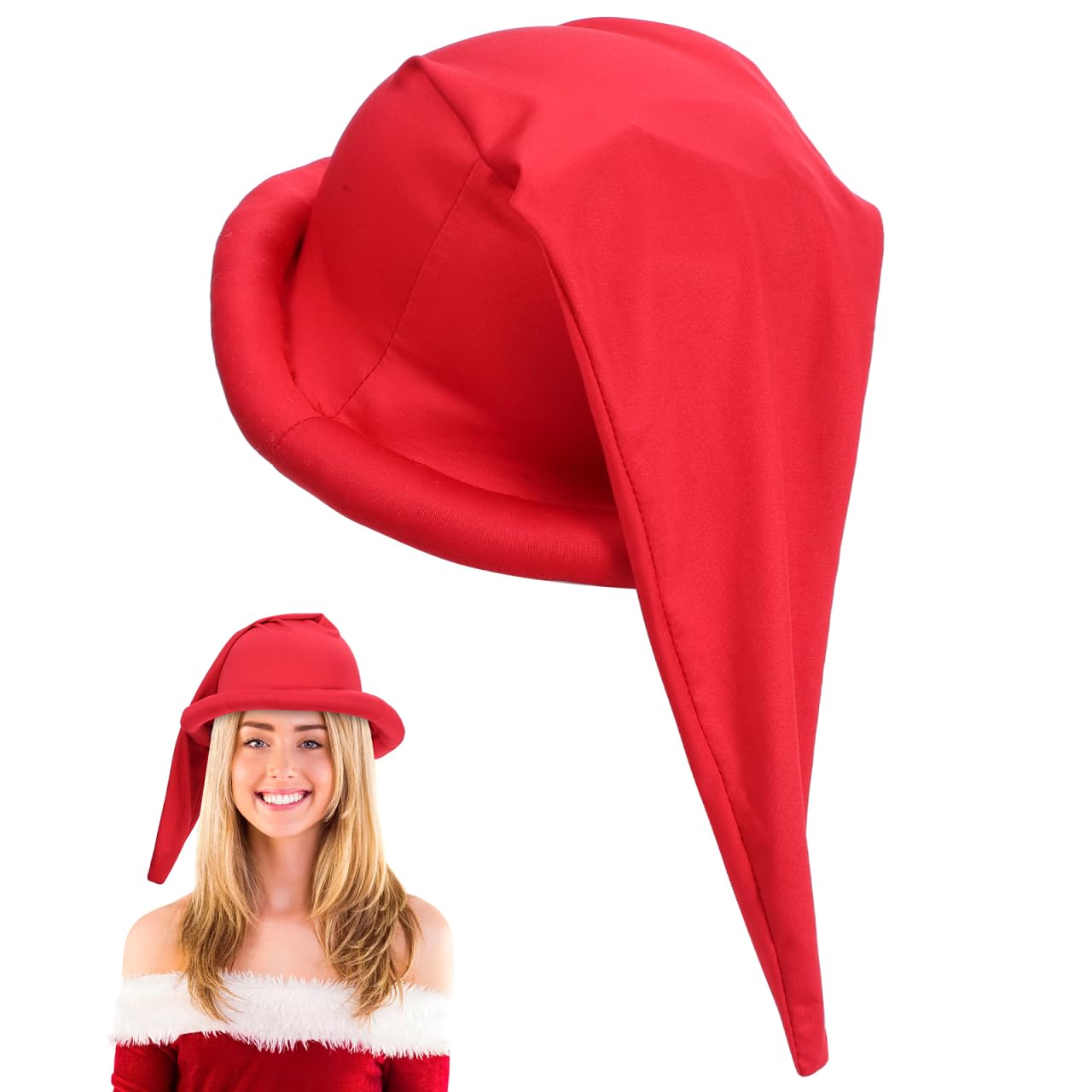 Gadpiparty Red Gnome Hat Dwarf Hats Funny Gnome Costume Storybook Character Costumes Elf Accessories Christmas Fairy Tale