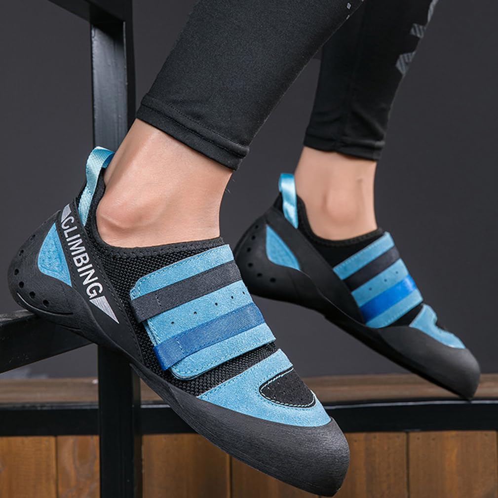 Uomo Scarpe da Arrampicata Gomma Antiscivolo Scarpe Arrampicata Leggere Traspirante Comode per Principianti