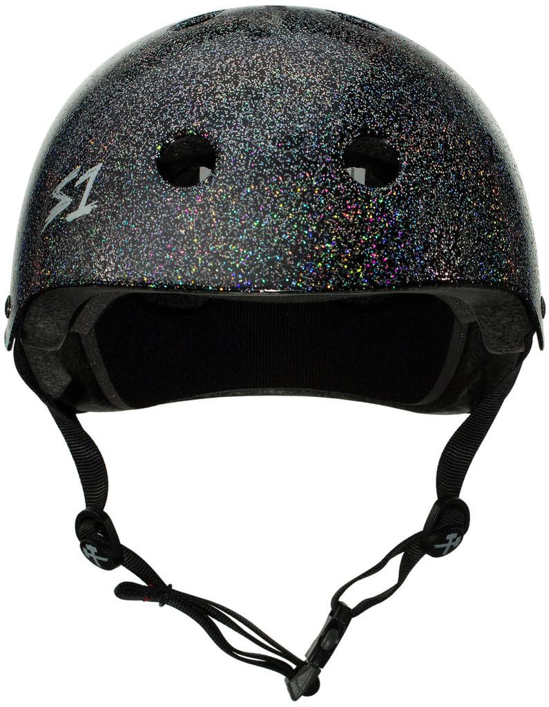 Mega Lifer czarny brokatowy kask rozmiar S S-One