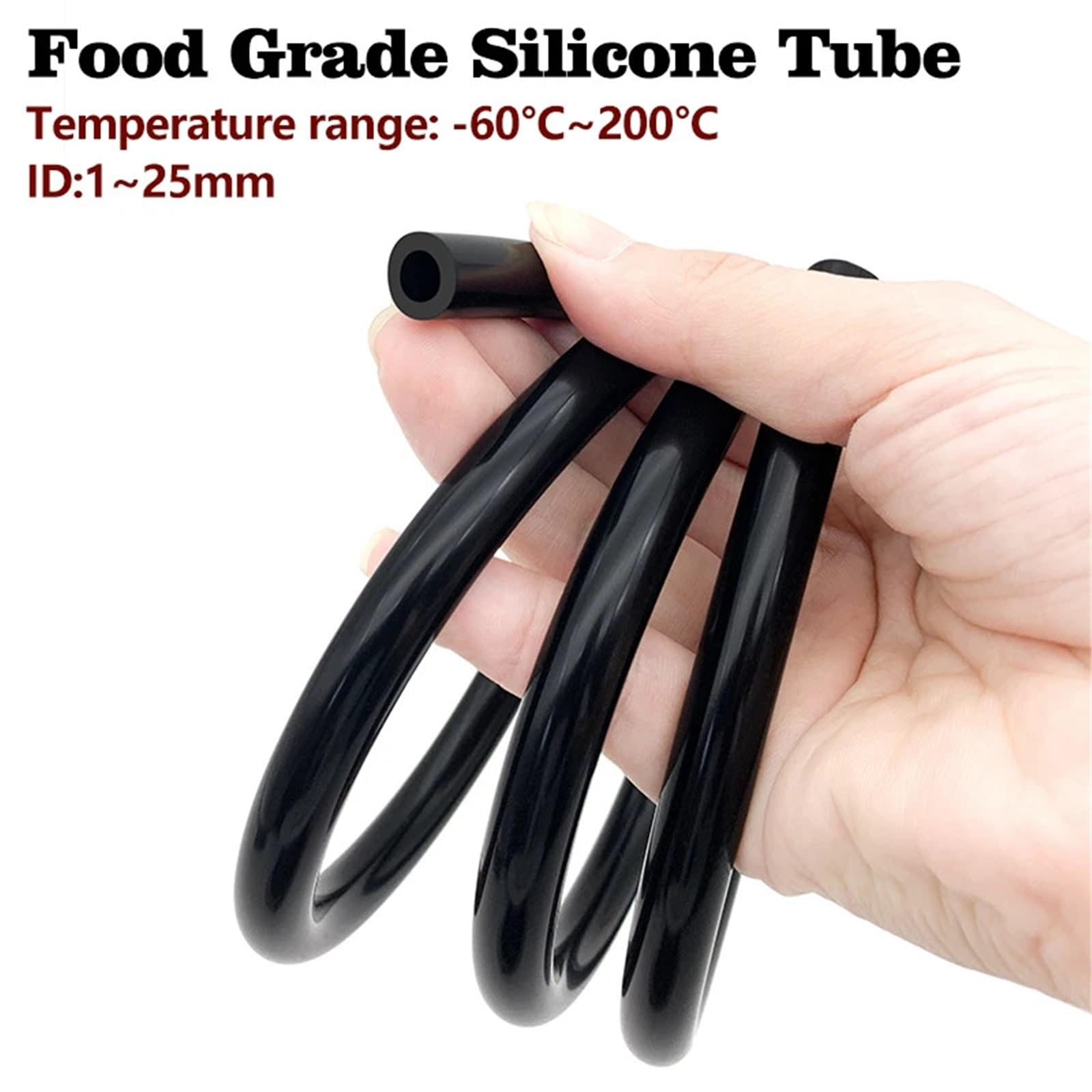 Tubo flessibile in gomma flessibile in silicone for uso alimentare