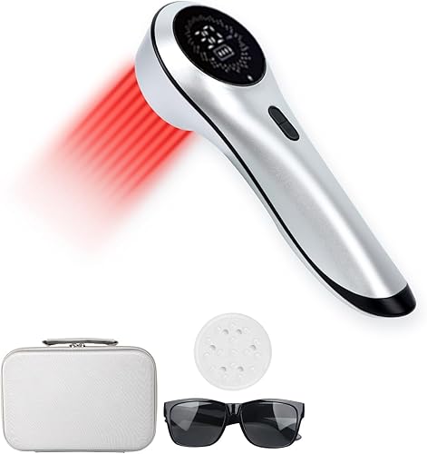 Miniatura 1 de pinfriy Dispositivo de terapia de luz roja para hombro, espalda, rodilla, articulación, alivio del dolor muscular, (3 * 808nm+13 * 650 nm) con