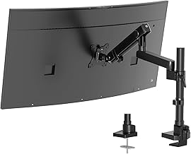 Desktop Monitor Stand for 17-40 Inch TV, LCD and Computer Screen, Monitor Arm with Mechanical Spring, Aluminum, Load Capacity is 12 kg, VESA 75/100 mm