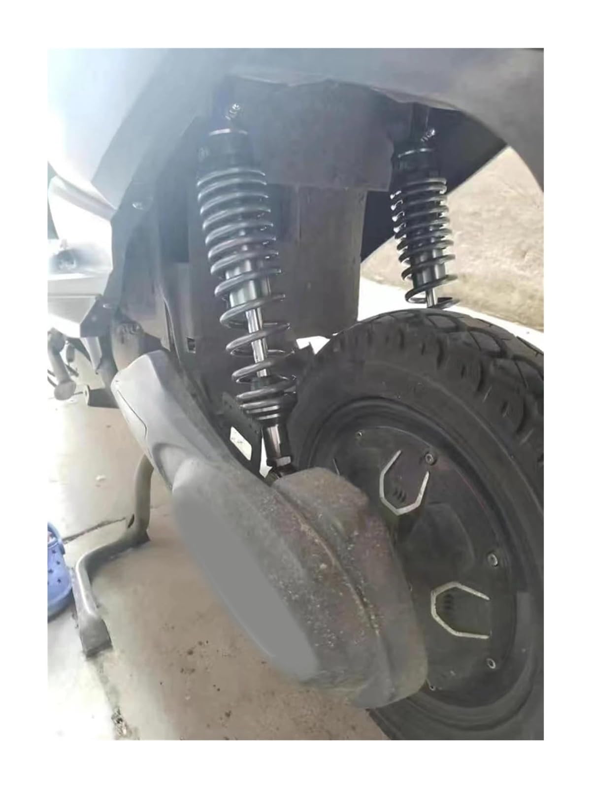 290/320mm Moto E-Scooter ATV Quad Dirt Bike Amortisseur d'air Suspension Arrière Universelle Amortisseur De Moto(320mm Black U)