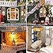 CUTEBEE Dollhouse Miniature with Furniture,Rotating DIY Miniature Dollhouse kit Plus Dust Proof and Music Movement, 1:24 Scale Creative Room for Valentine's Day Gift Idea (Star Dream)