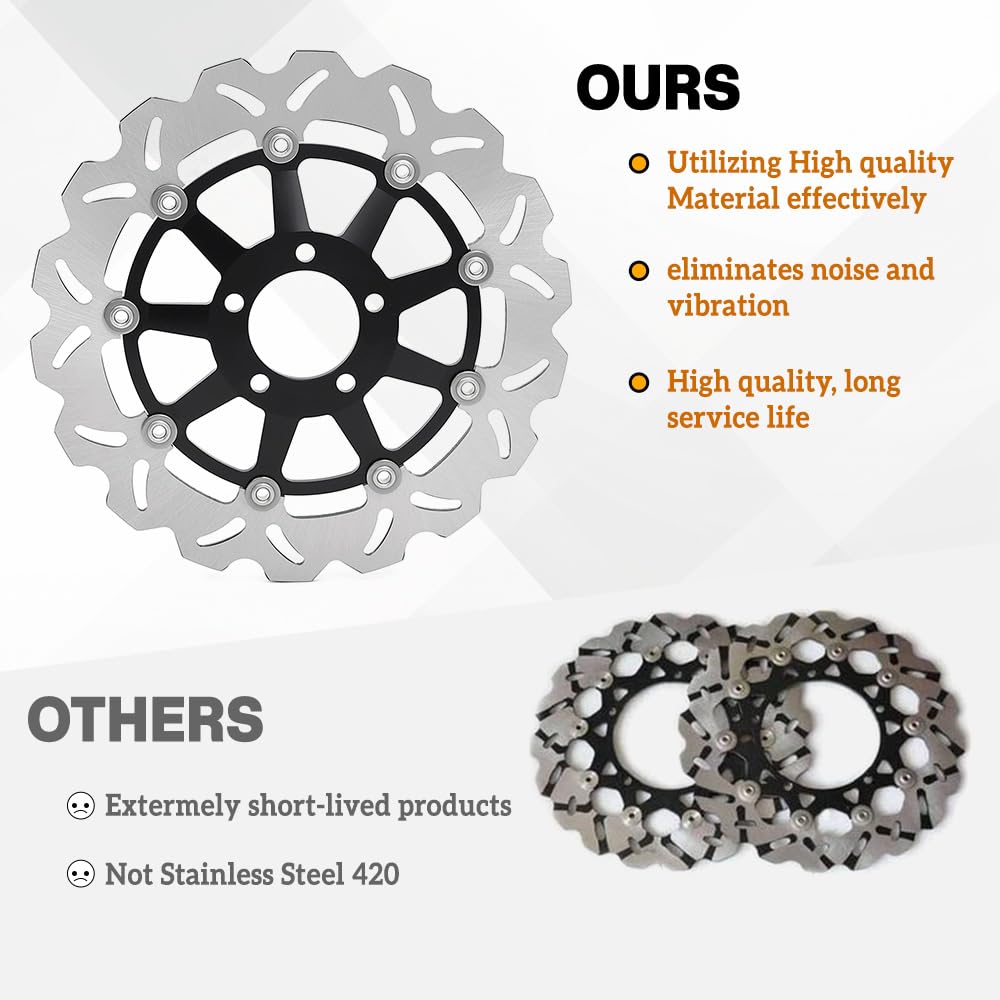 Amazon.com: SFriding Front Rear Brake Disc Rotors Pads Kit for