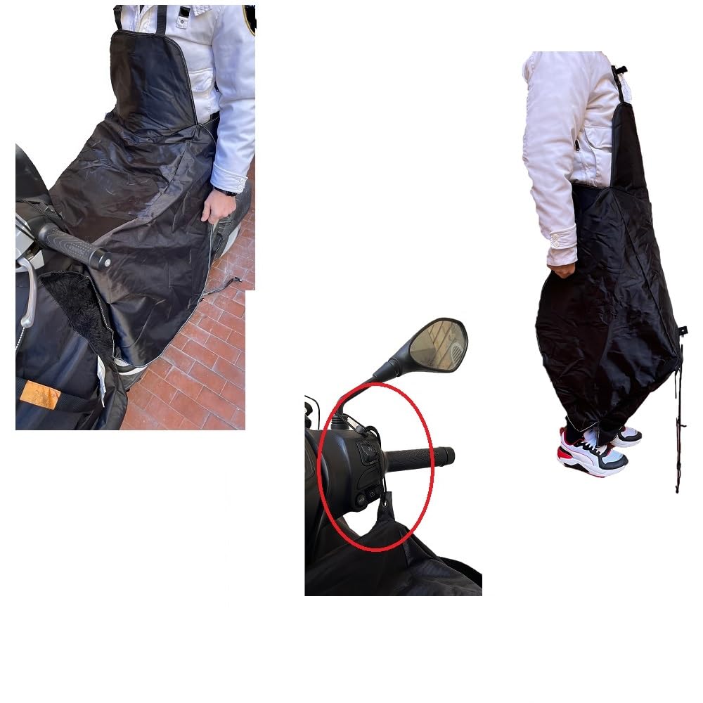 Compatible con Peugeot SATELIS 250 CUBREPIERNAS Manta TÉRMICA para Llevar Acolchado Impermeable+Fundas para Manos EN Neopreno Impermeables para Scooter