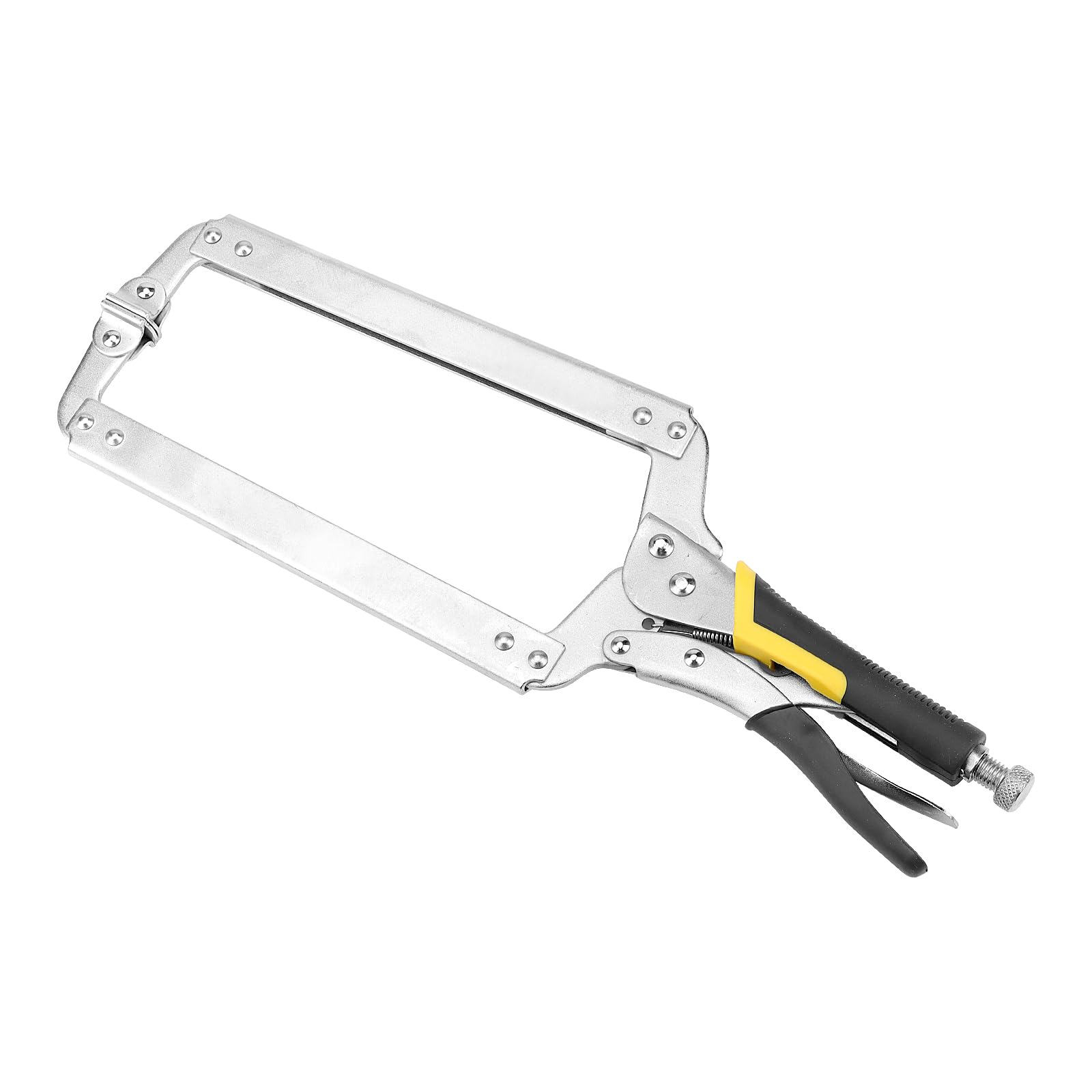 3 abrazaderas C de 18 pulgadas, abrazaderas de cara de metal, apertura ajustable, bloqueo de soldadura tipo C, abrazaderas de madera para carpintería
