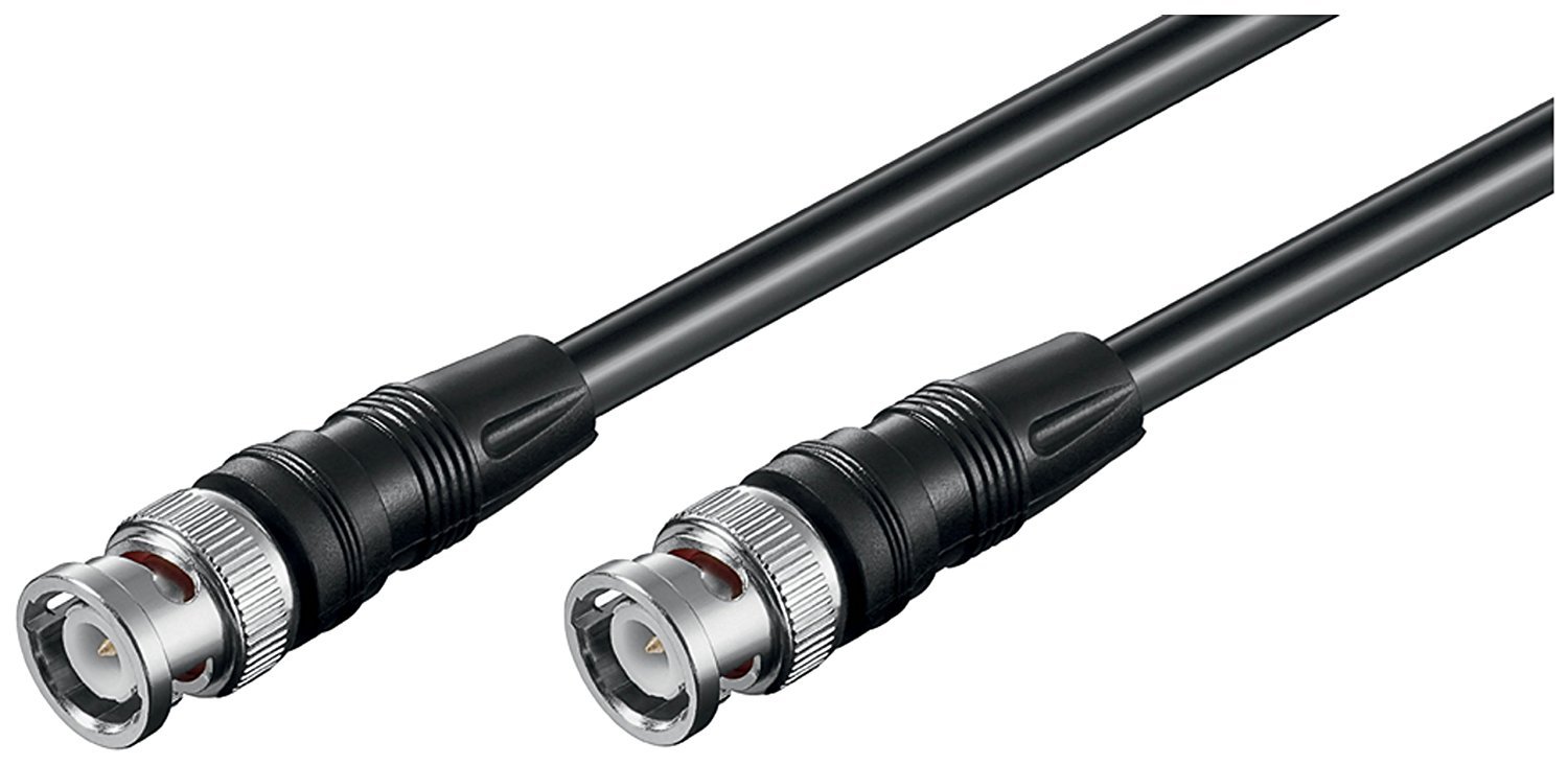 Goobay 50413 BNC Video Connector Cable, (RG59), Double Shielded, 0.5 m Cable Length