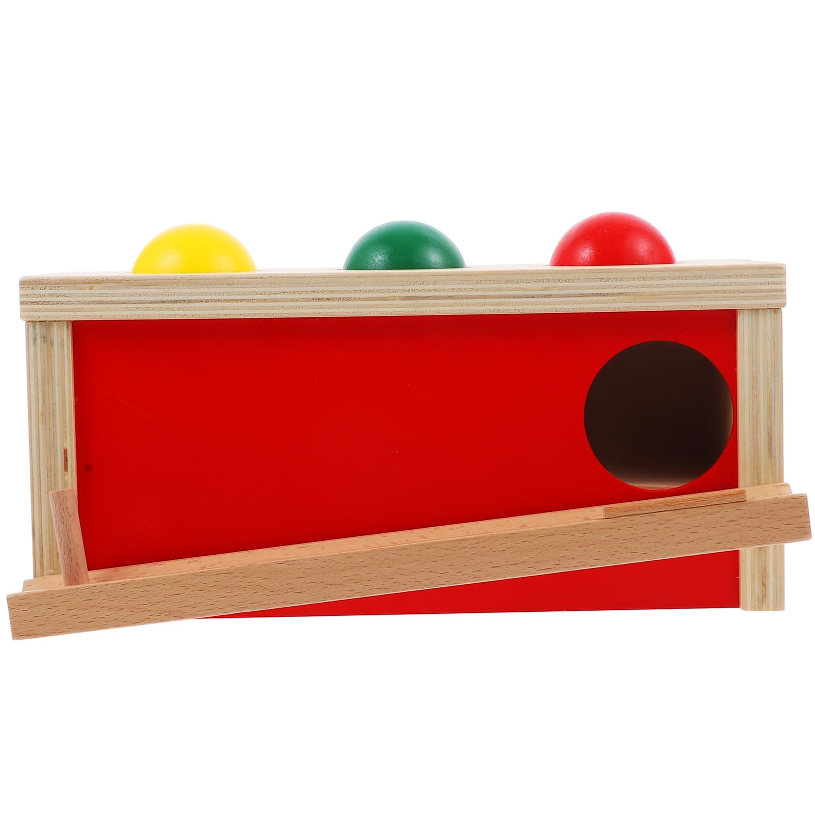 Juguete De Madera para Caída De Bola y Coordinación Visual para Bebés 6-18 Meses Niño y Niña, Juego Educativo Sensorial para Desarrollo Temprano En Casa, 1 Unidad