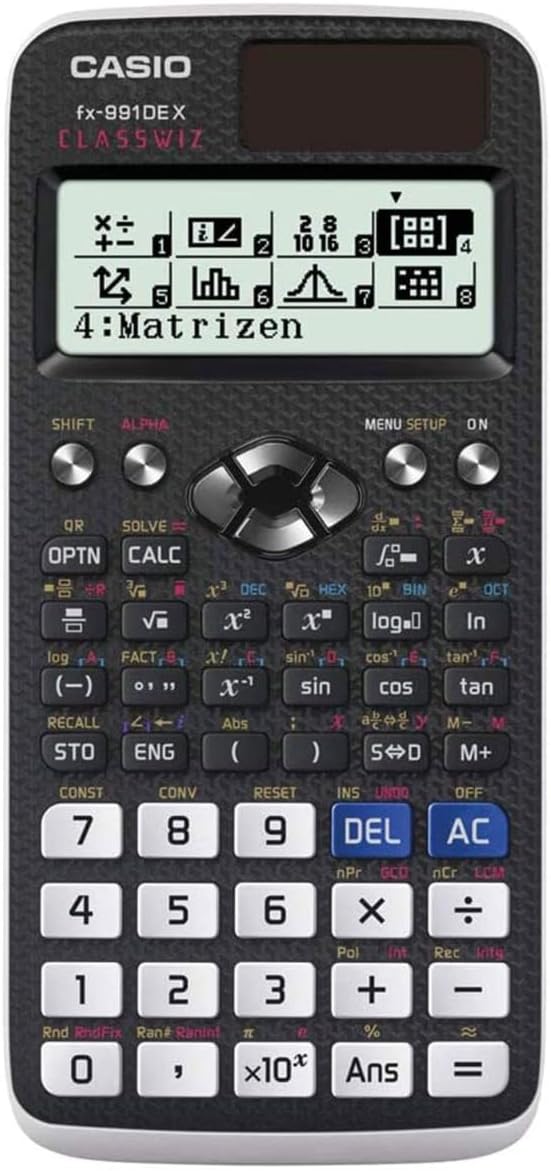 Casio Fx 991de Plus Logarithmus Zur Basis Casio FX-991DE X (Allemand) : Amazon.fr: Fournitures de bureau