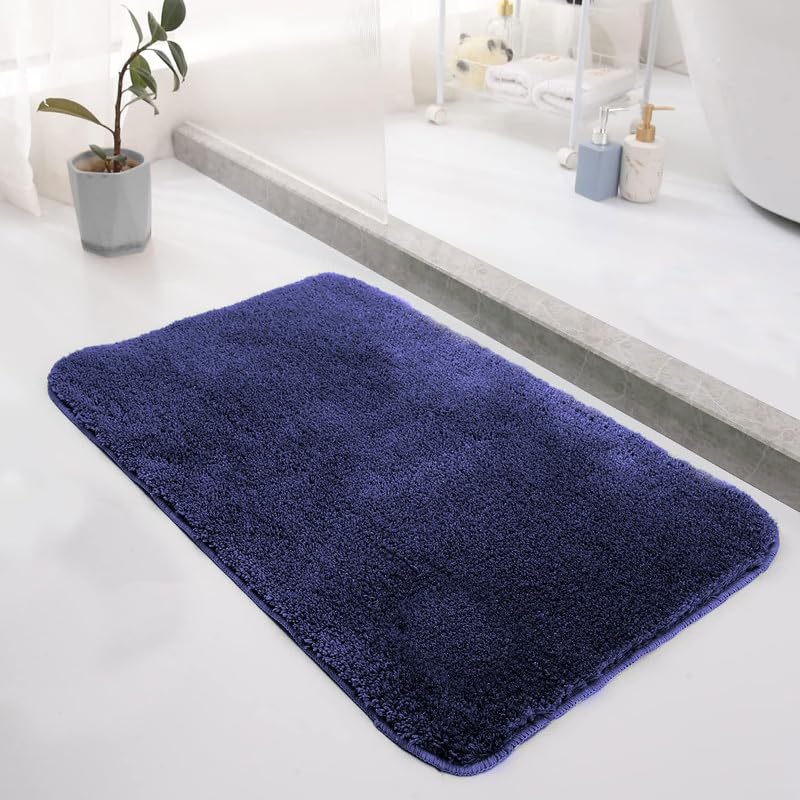 Image of A R Creations Anti Skid Door mats Suitable for Living Rooms Bathmats Indoor Bedroom Living Room Hotel Main Gate | Doormat Carpet Rug 40x60 cm Blue