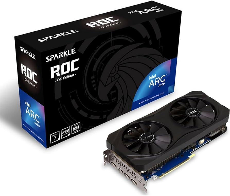 Amazon.com: Sparkle Intel Arc A750 ROC OC Edition, 8GB GDDR6, 2X