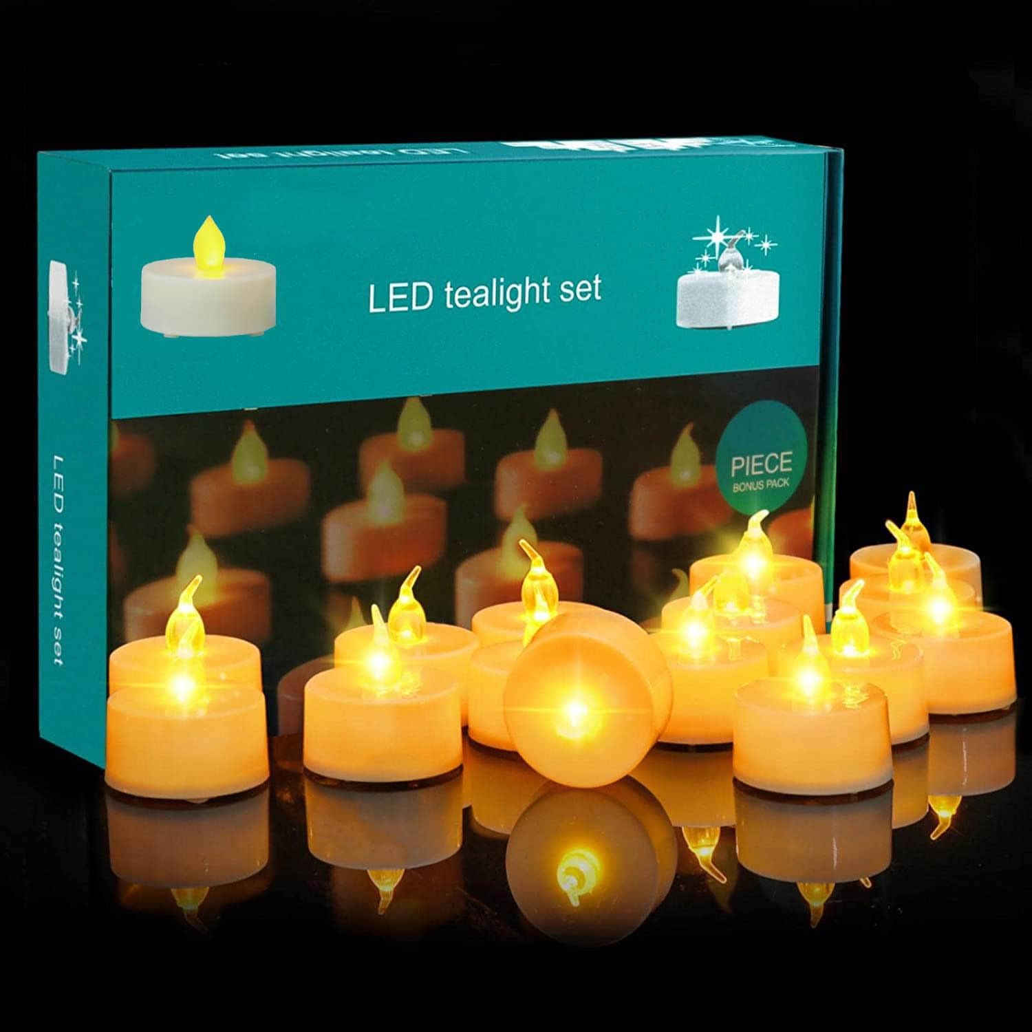 Flawless 24-Piece LED Tealight Set – Battery-Powered Flameless Candles, Soft Flickering Light, Ideal for Home Decor, Parties, Weddings, and Festivals – Bonus Pack with Easy Installation-image-34