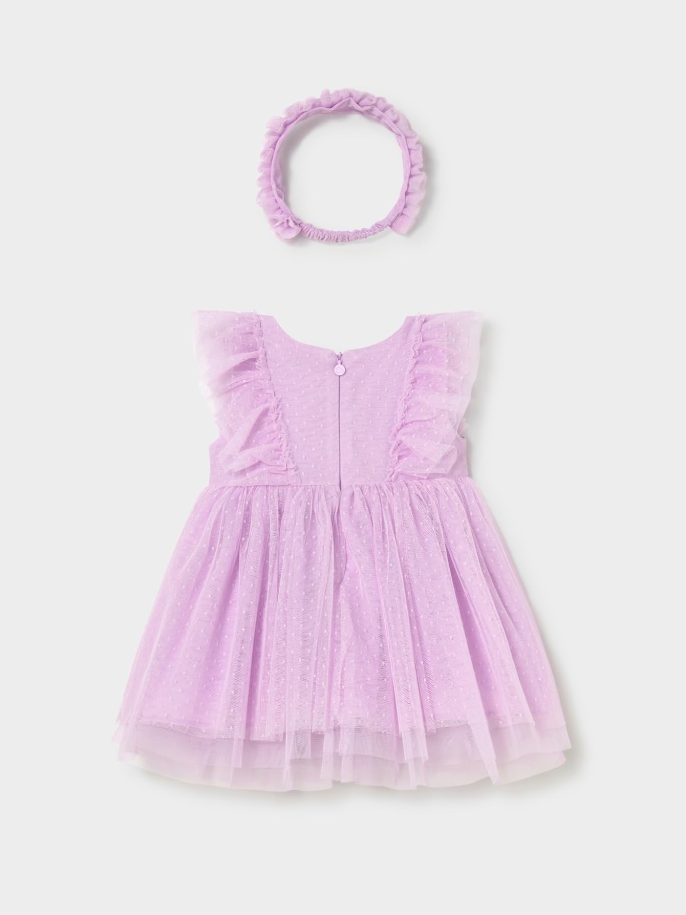 Mayoral Tüllkleid mit Haarband für Baby - Mädchen Malve