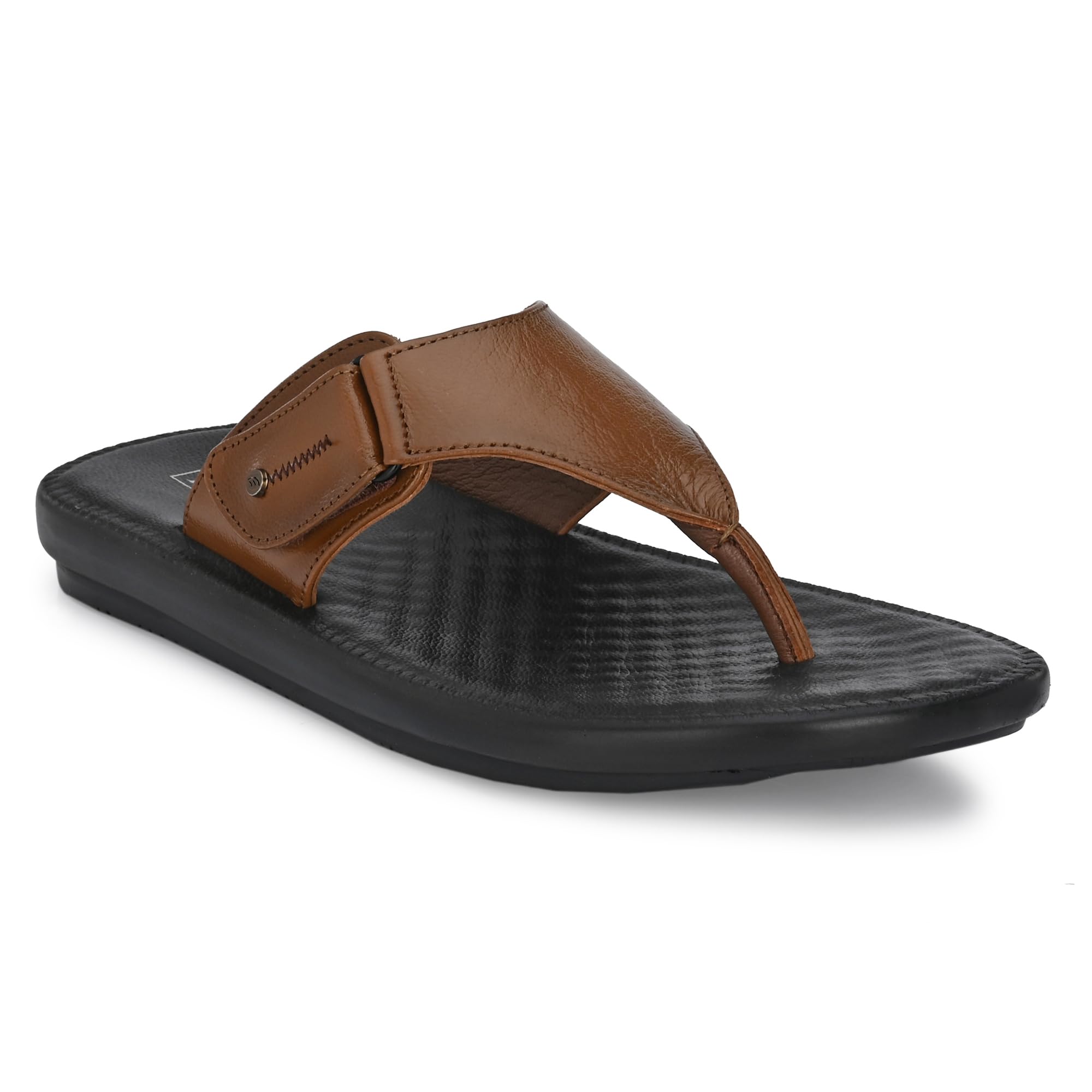 egoss Slippers & Sandals Premium Genuine Leather Slipper Sandals for Men (Tan-9)-C-20222 (B0CDCKT58X) Amazon Price History, Amazon Price Tracker