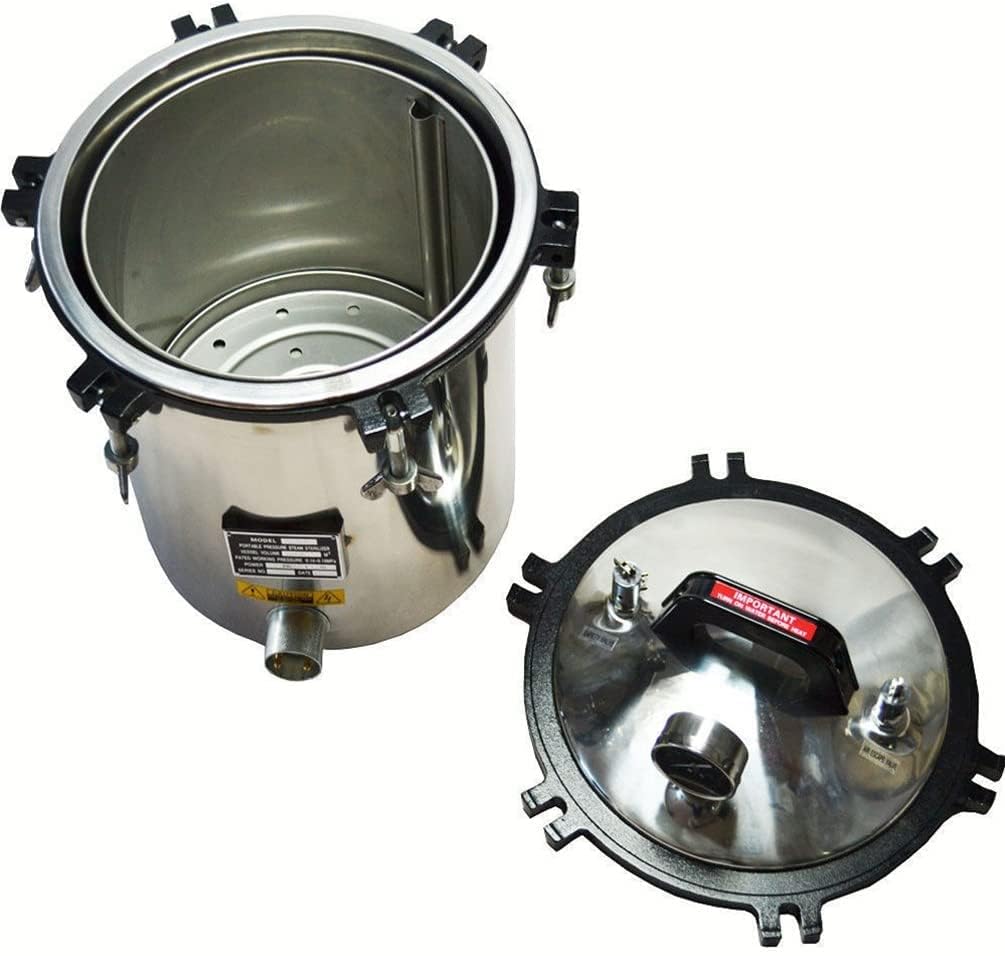Esterilizador de vapor autoclave de acero inoxidable de 110 V para alta presión