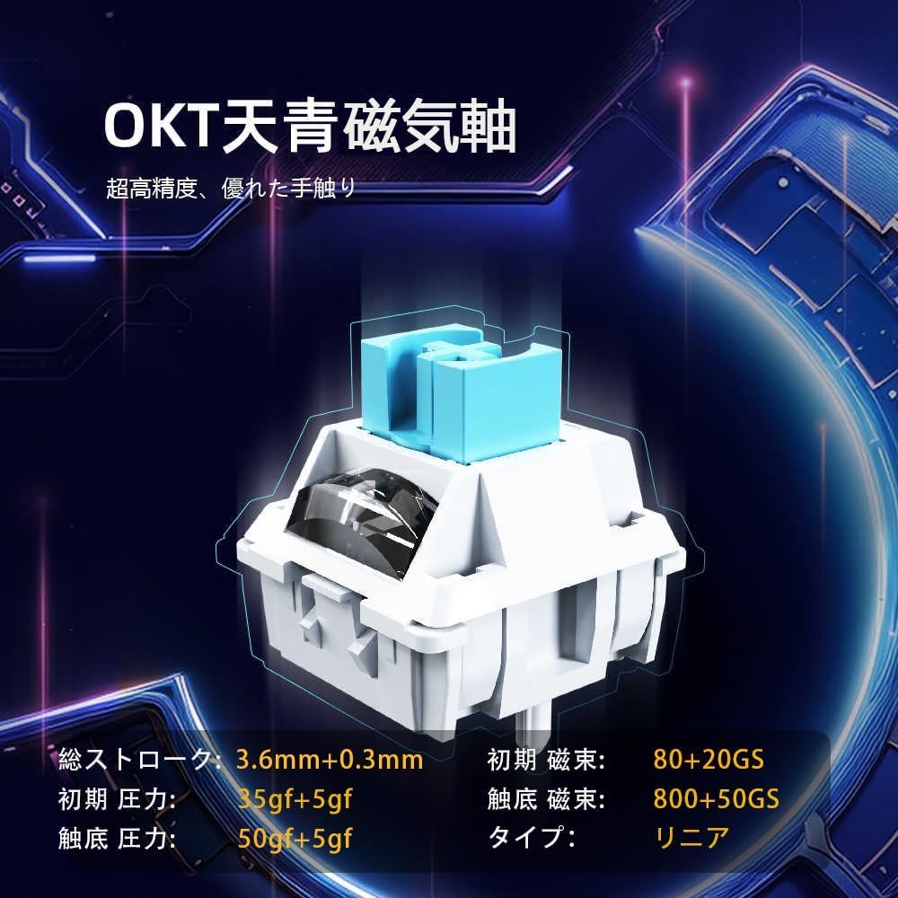 Amazon | 国内正規代理店 IYX mu68 pro ホワイトカラー 天青軸