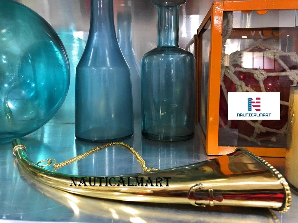 Nautical Brass Fog Horn Marine Signal Whistle Vintage Reproduction Clear Sound Horn