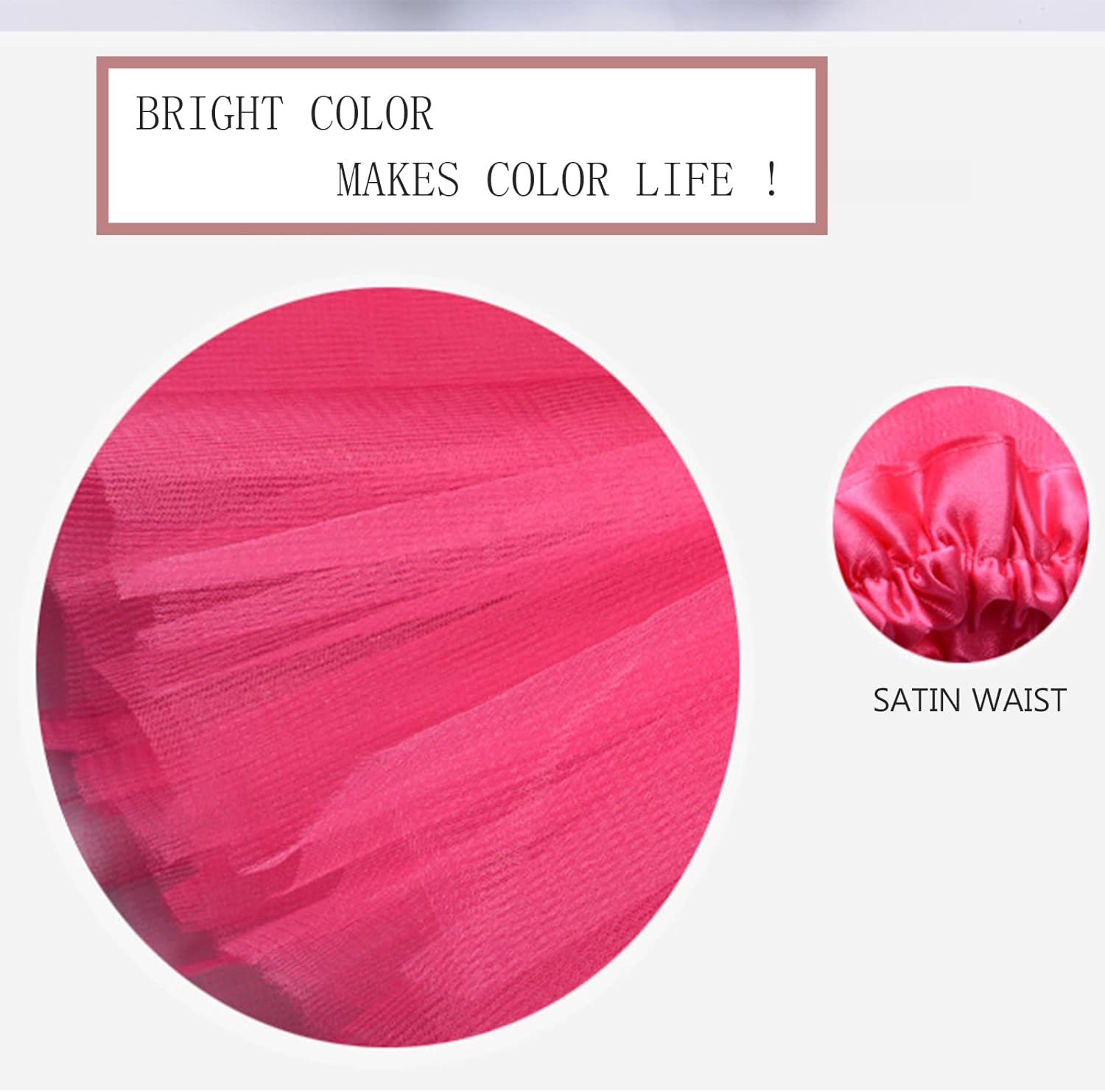 Tutus for Women, Adult Tutu Skirts for Women 4 Layered Classic Elastic Tulle Tutu Skirts Party Festival Running - Image 5