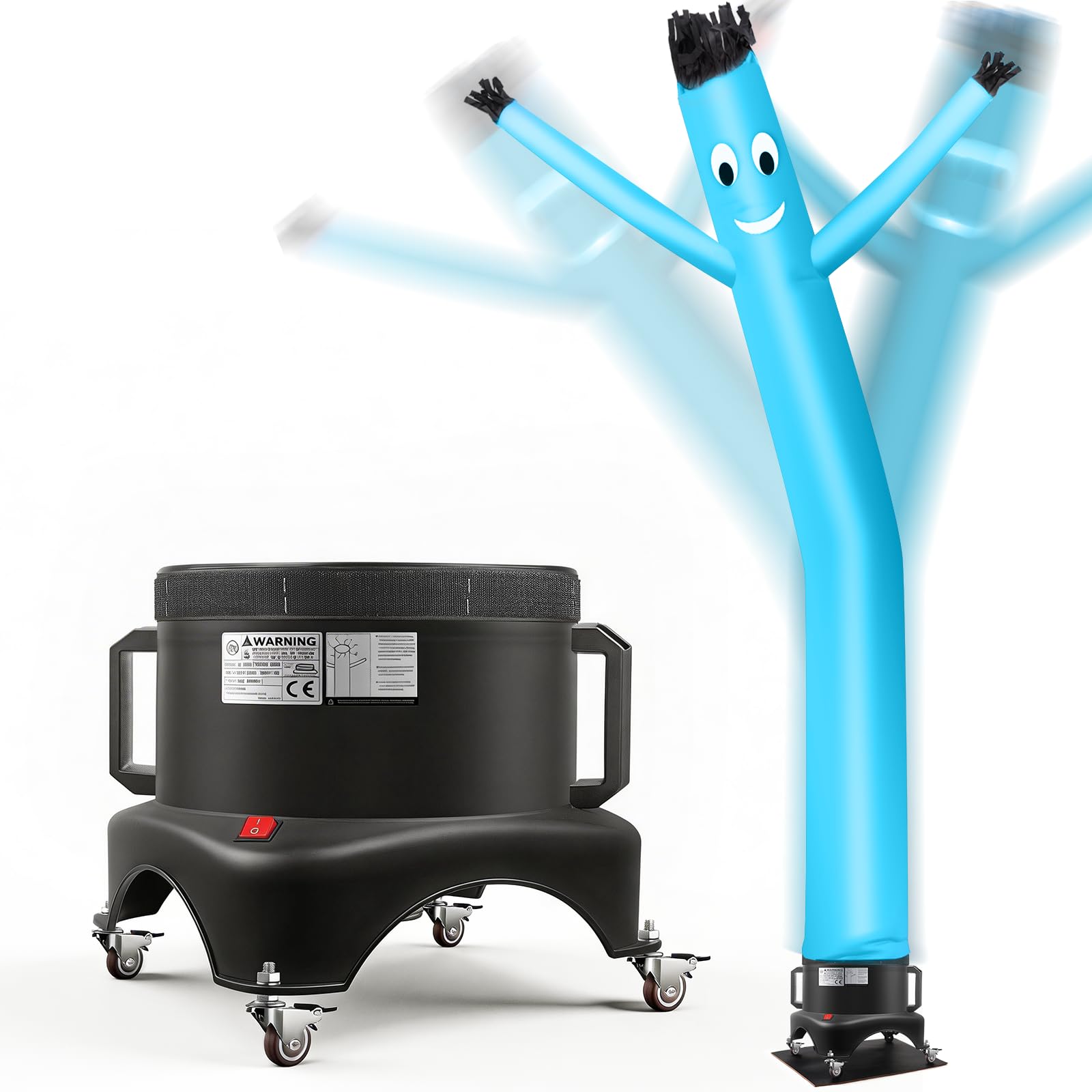 12FT Inflatable Dancing Man with 3/4HP Blower, Highly Durable and Tear Resistant Polyester Polyamide Nylon Inflatable Man Dancing, Waving Inflatable Tube Guy