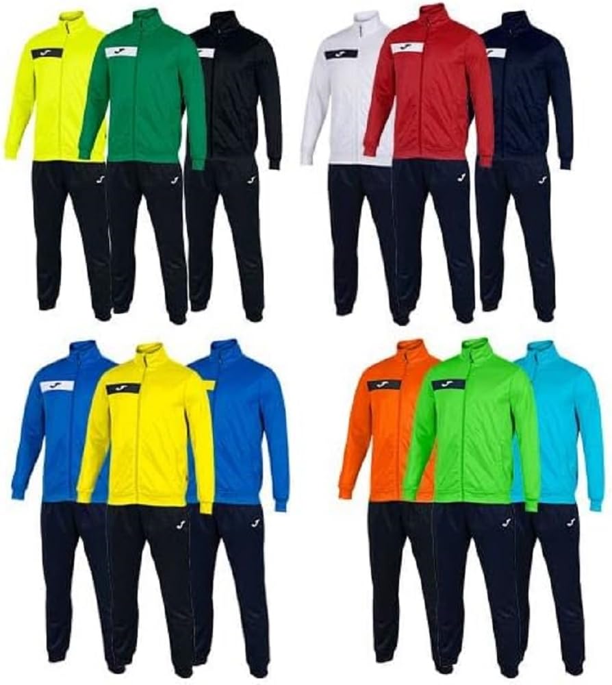 Joma Men's Columbus Tracksuit, Green Black, XXS