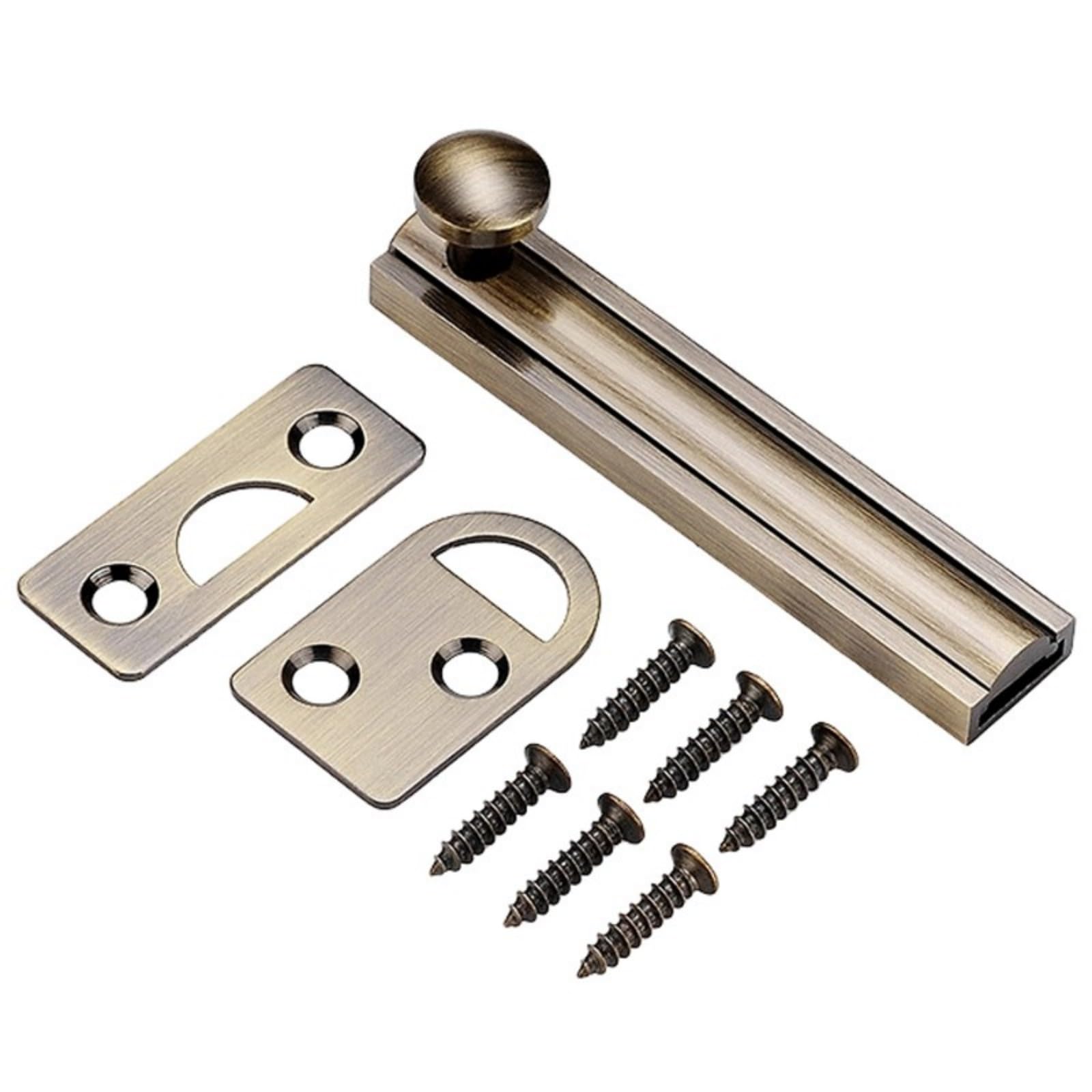 Barn Slide Latches Door Bolt Replacement Door Security Locks with Screw Brass Bathroom Home Security Hardware Brass Bathroom Home Hardware with Screw
