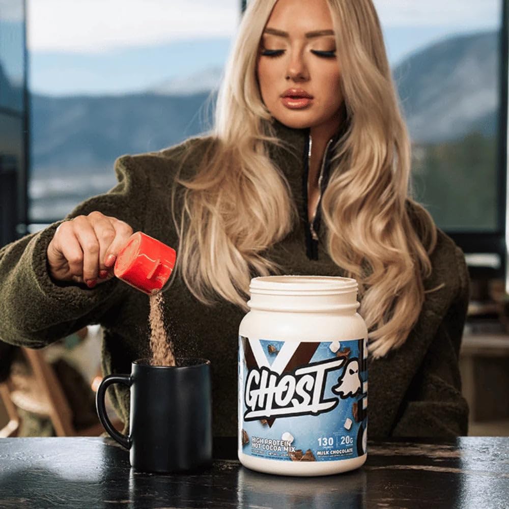 GHOST High Protein Hot Cocoa Mix | 20g Hydrolyzed Whey Protein