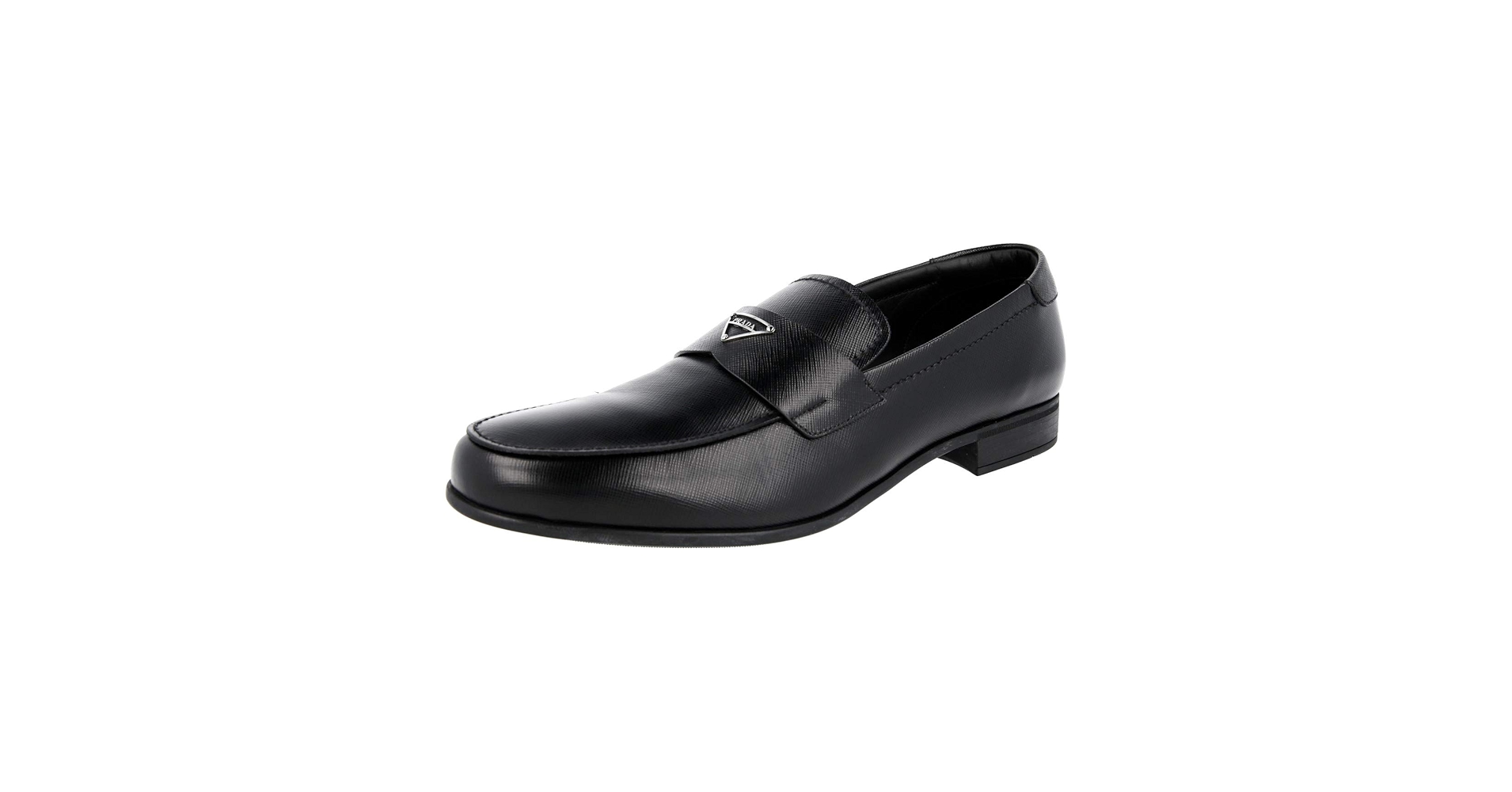 Prada Men's 2DC214 053 F0002 Black Leather Business Shoes US