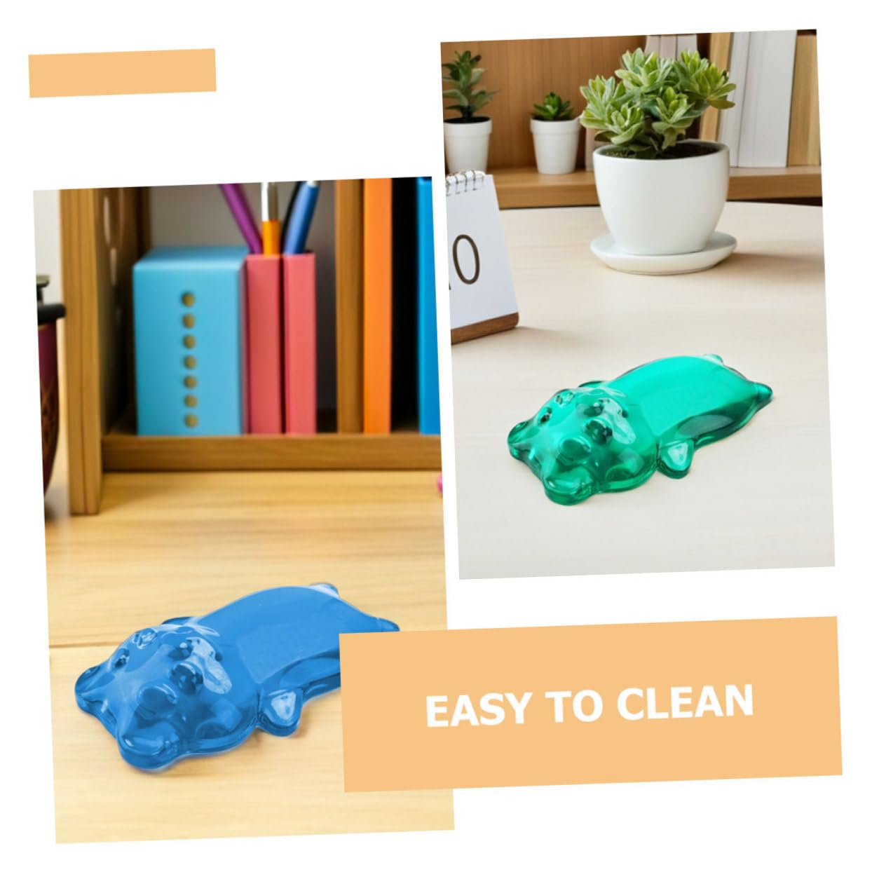 Baluue 3 STÜCKE Ergonomische Silikon handauflage Niedlichem Bär design Weiche Maus handgelenkauflage für Büro und Laptop Rutschfestes Gelkissen zur Unterstützung und Ermüdungsreduktion