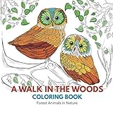 A Walk in the Woods Coloring Book: Forest Animals in Nature