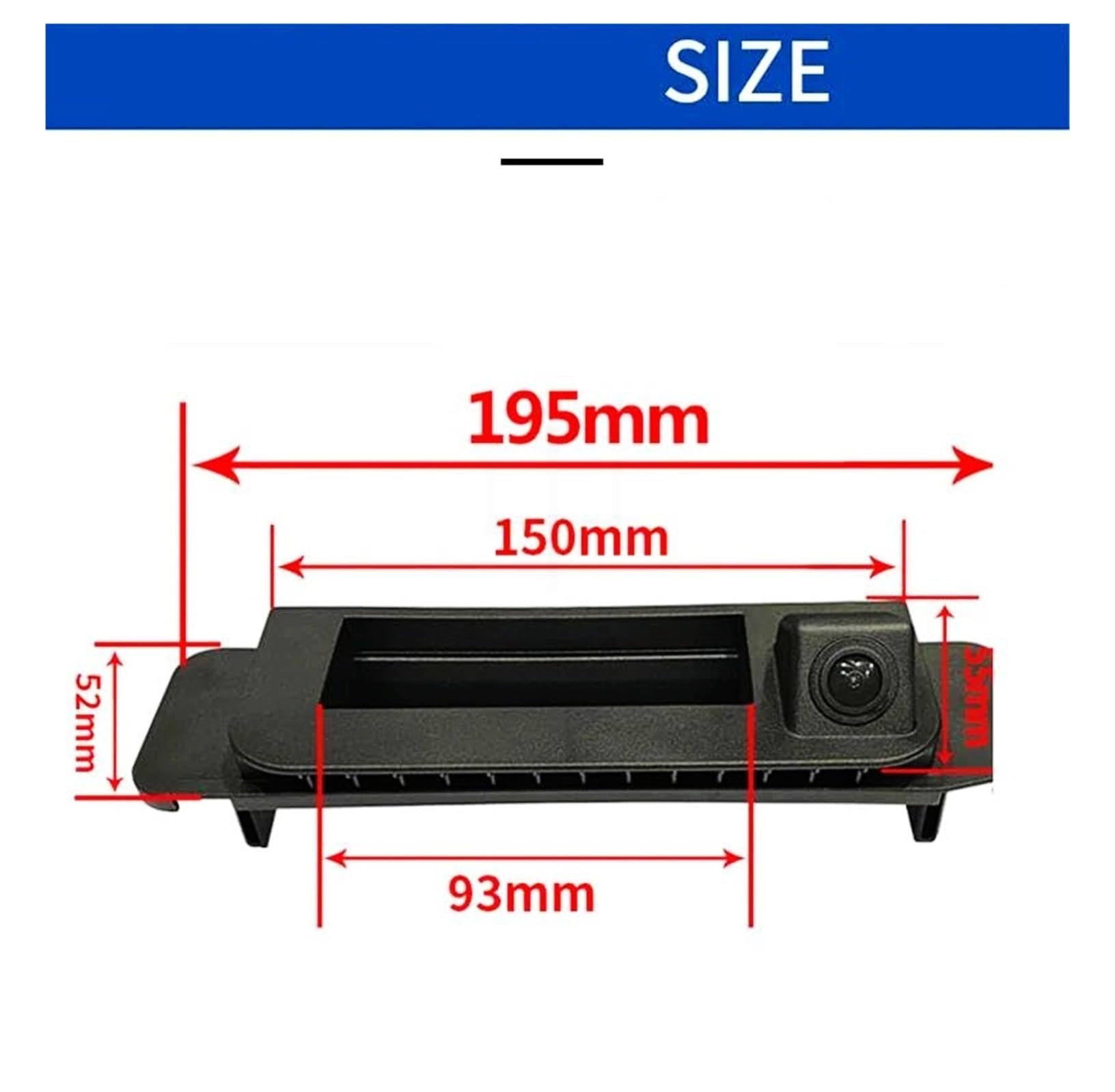Per Classe C CLA W205 W117 HD impermeabile con visione notturna maniglia portellone posteriore telecamera di backup Telecamera Retromarcia Auto
