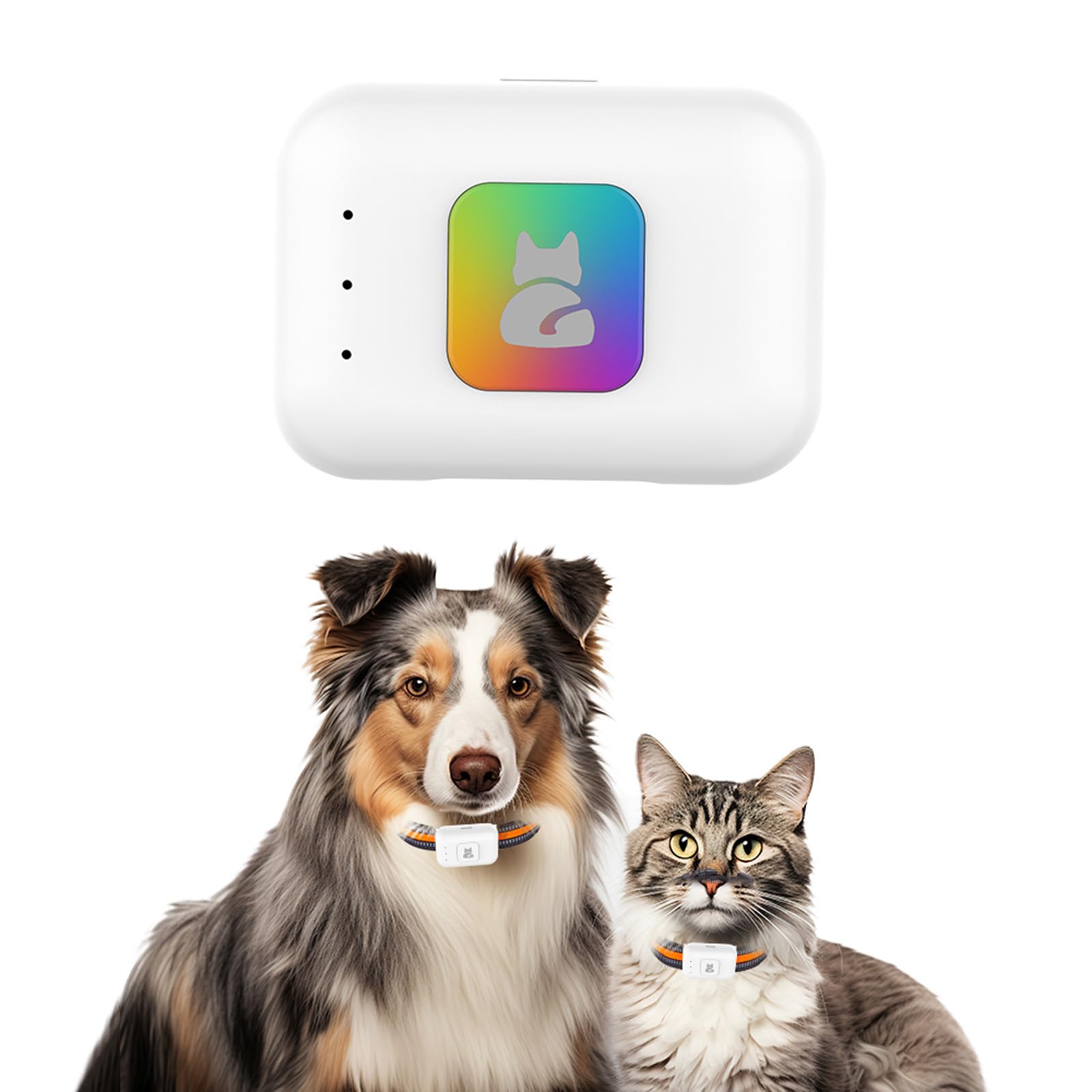 Localizador de mascotas ligero y de larga duración LED mejorado chip de baja potencia 90 días de memoria de ruta impermeable dispositivo de seguimiento localizador en tiempo real