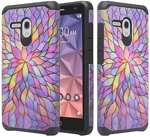 Phonelicious Slim Series for Jitterbug Smart (5.5” Screen) Case [Heavy Duty] [Shock Absorption] [Drop Protection] [Hybrid Armor] Rugged Impact Phone Tuff Cover + Screen Protector & Stylus (Sakura)