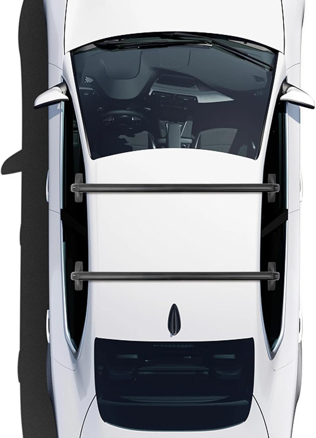 Universal Luggage Rack with Lock for 4 Or 5 Door Cars Maximum Load Amount of 75kg Black Car Roof Rack
