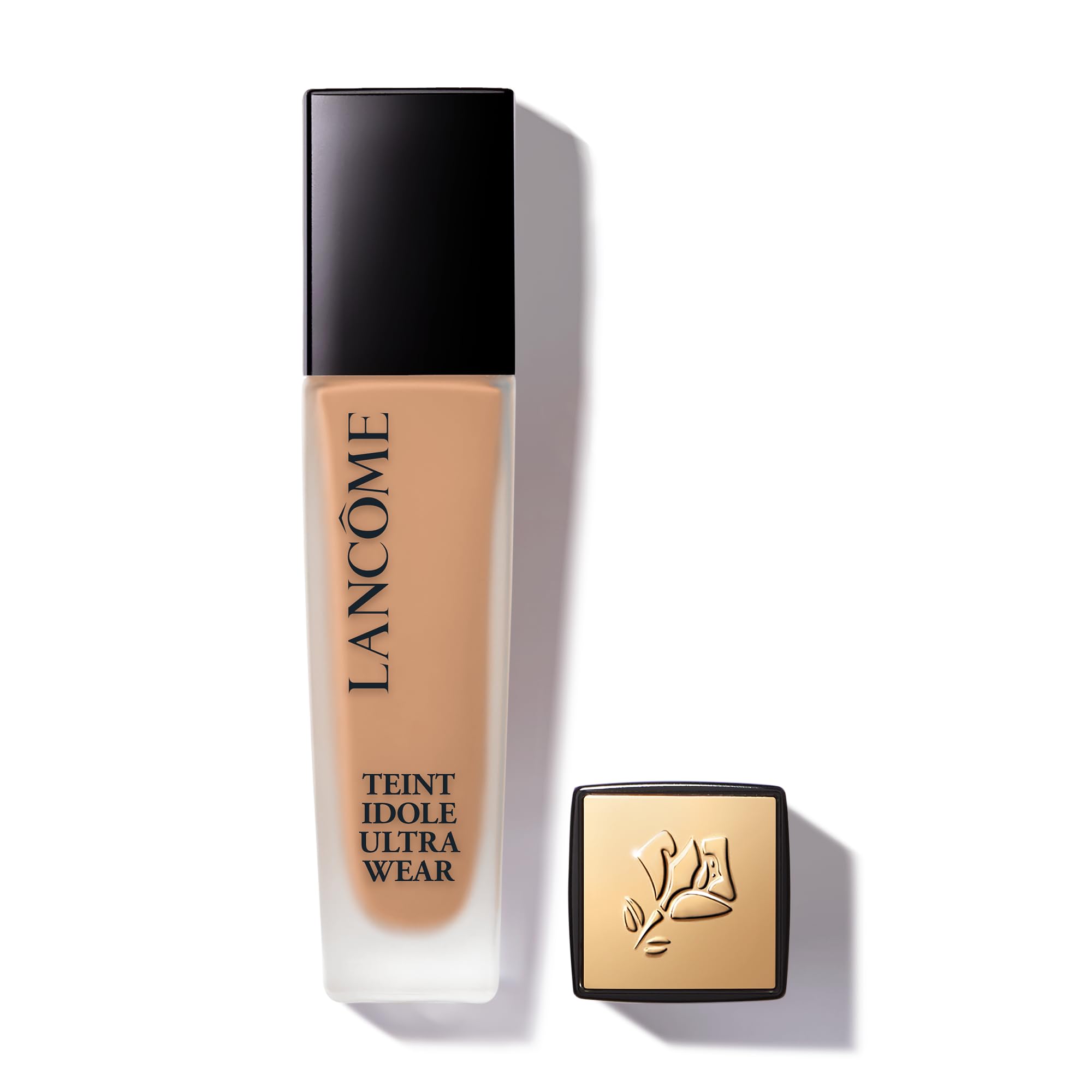 Lancôme Teint Idole Ultra Wear Foundation, Up to 24H Longwear Liquid Foundation, Full Coverage, Natural Matte Finish, Hyaluronic Acid & SPF 35, 355N: Medium/Neutral/Peachy Undertones, 30ml